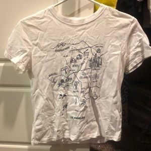 Brandy Melville cropped graphic tee